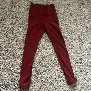 Red Athleta Kids Leggings